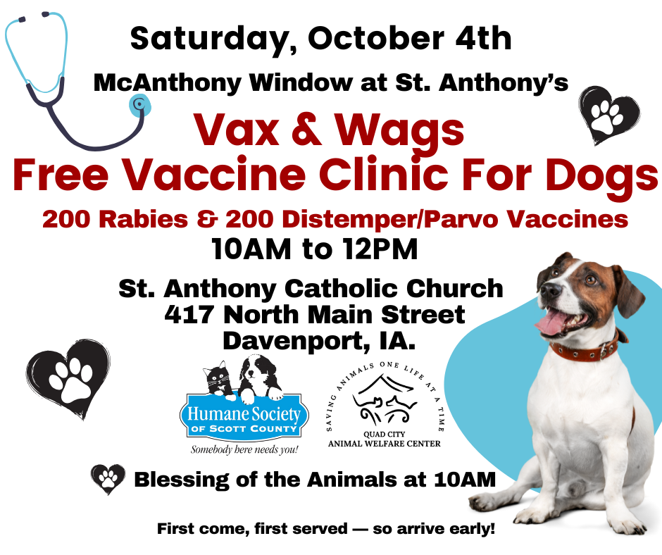 Vax wags free vaccine clinic facebook updated 3